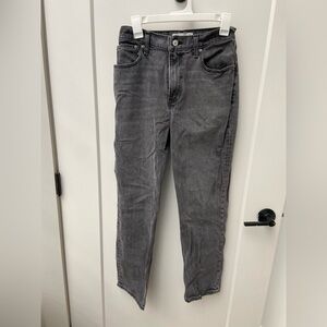 Abercrombie & Fitch Dark Gray 90s Straight Ultra High Rise Jeans